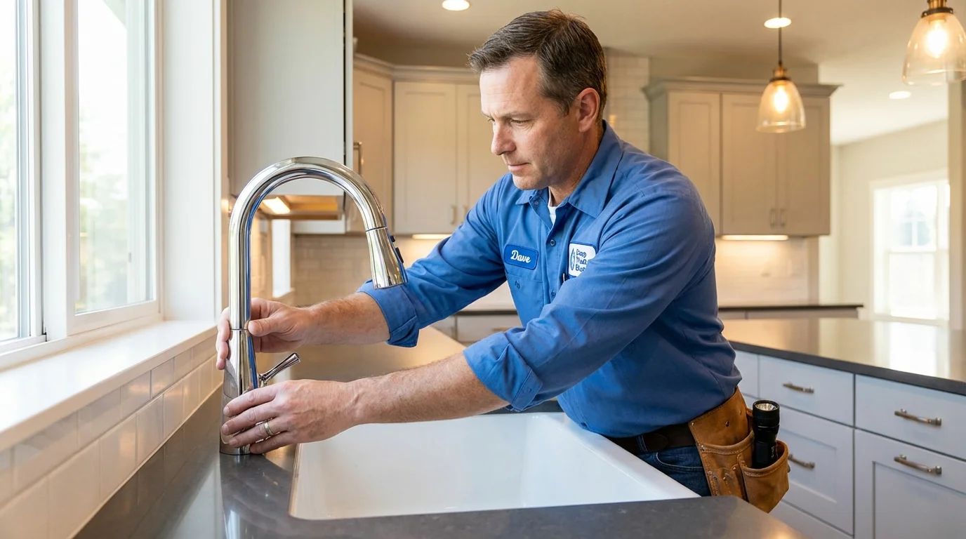 Kitchen faucet installation by Johns Plumbing LLC in Ozone Park