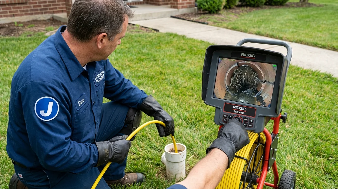 Sewer camera inspection being performed by Johns Plumbing LLC in Ozone Park